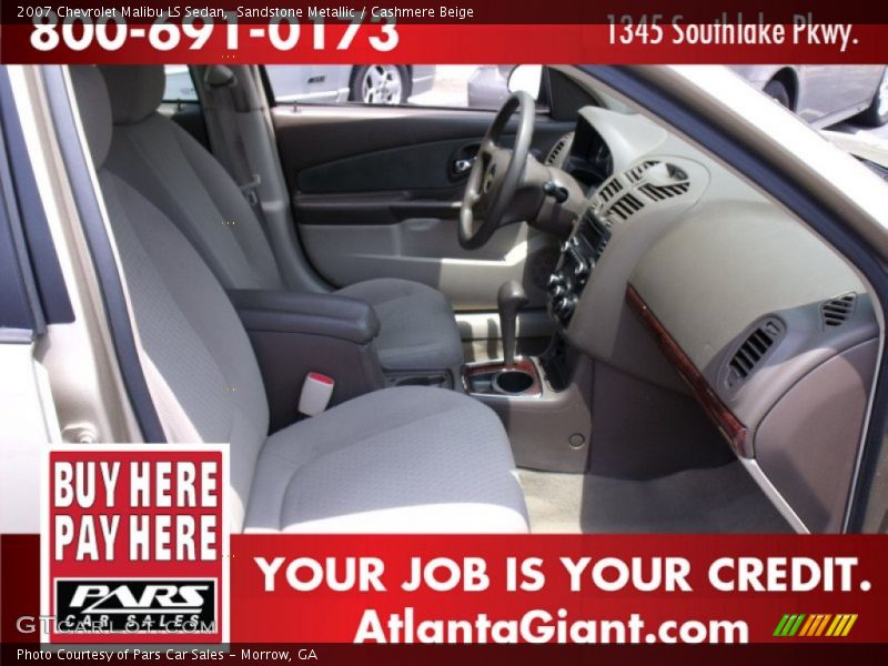 Sandstone Metallic / Cashmere Beige 2007 Chevrolet Malibu LS Sedan