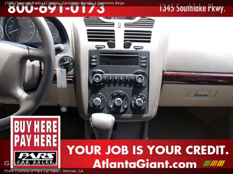 Sandstone Metallic / Cashmere Beige 2007 Chevrolet Malibu LS Sedan