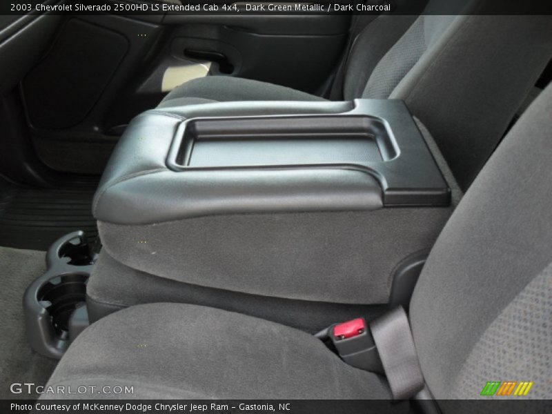 Dark Green Metallic / Dark Charcoal 2003 Chevrolet Silverado 2500HD LS Extended Cab 4x4