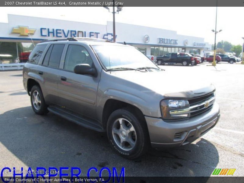Graystone Metallic / Light Gray 2007 Chevrolet TrailBlazer LS 4x4