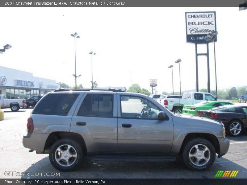 Graystone Metallic / Light Gray 2007 Chevrolet TrailBlazer LS 4x4