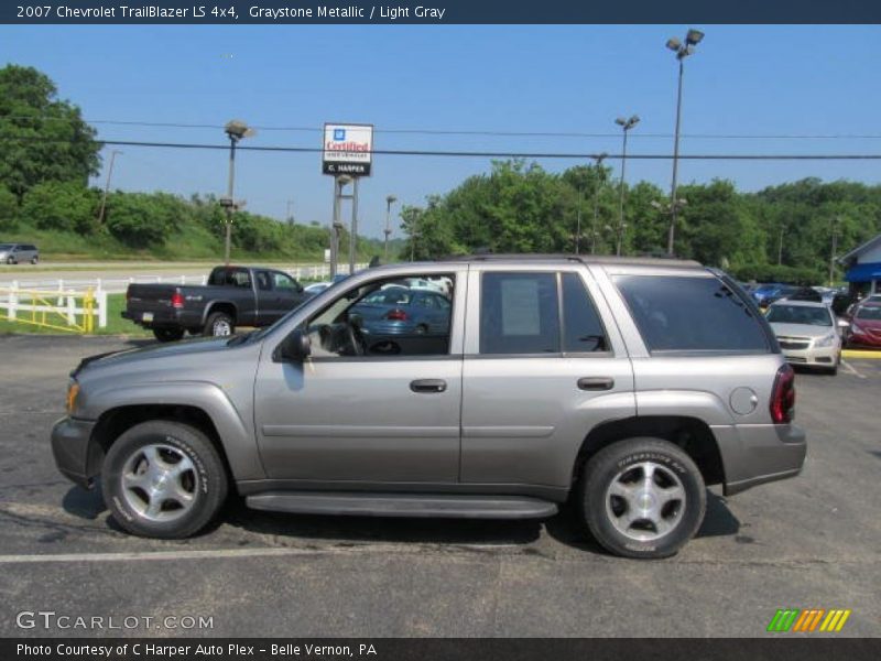 Graystone Metallic / Light Gray 2007 Chevrolet TrailBlazer LS 4x4