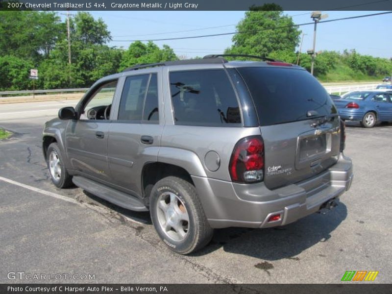 Graystone Metallic / Light Gray 2007 Chevrolet TrailBlazer LS 4x4