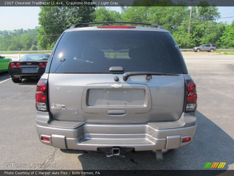 Graystone Metallic / Light Gray 2007 Chevrolet TrailBlazer LS 4x4