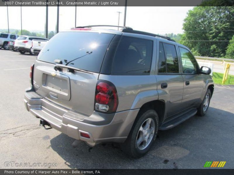 Graystone Metallic / Light Gray 2007 Chevrolet TrailBlazer LS 4x4
