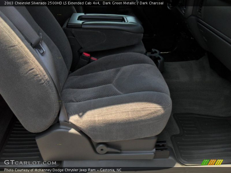 Dark Green Metallic / Dark Charcoal 2003 Chevrolet Silverado 2500HD LS Extended Cab 4x4