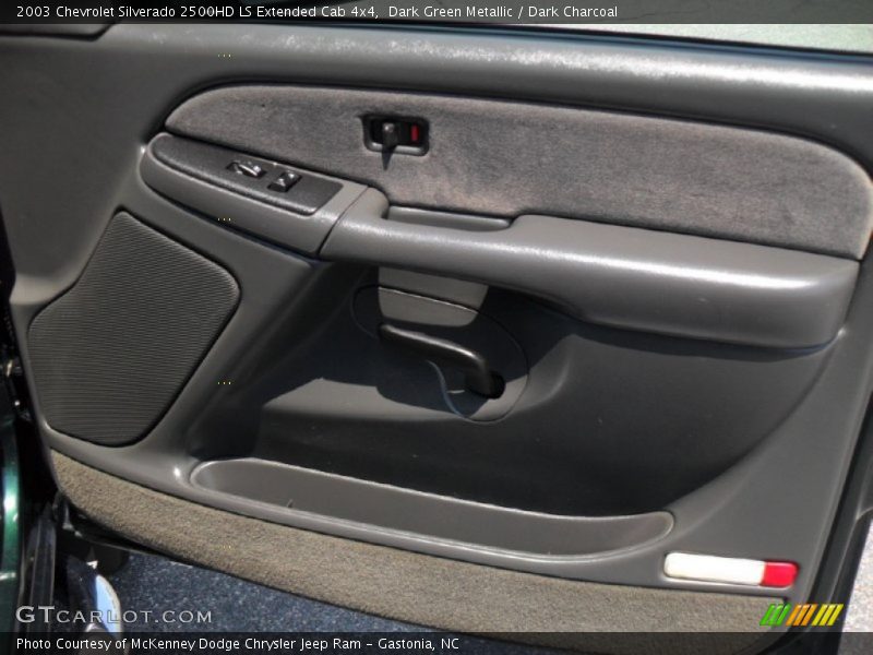 Dark Green Metallic / Dark Charcoal 2003 Chevrolet Silverado 2500HD LS Extended Cab 4x4