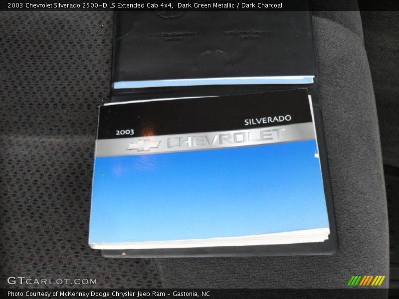 Dark Green Metallic / Dark Charcoal 2003 Chevrolet Silverado 2500HD LS Extended Cab 4x4