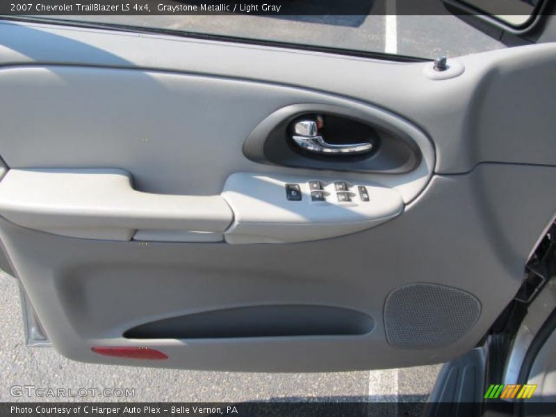 Graystone Metallic / Light Gray 2007 Chevrolet TrailBlazer LS 4x4
