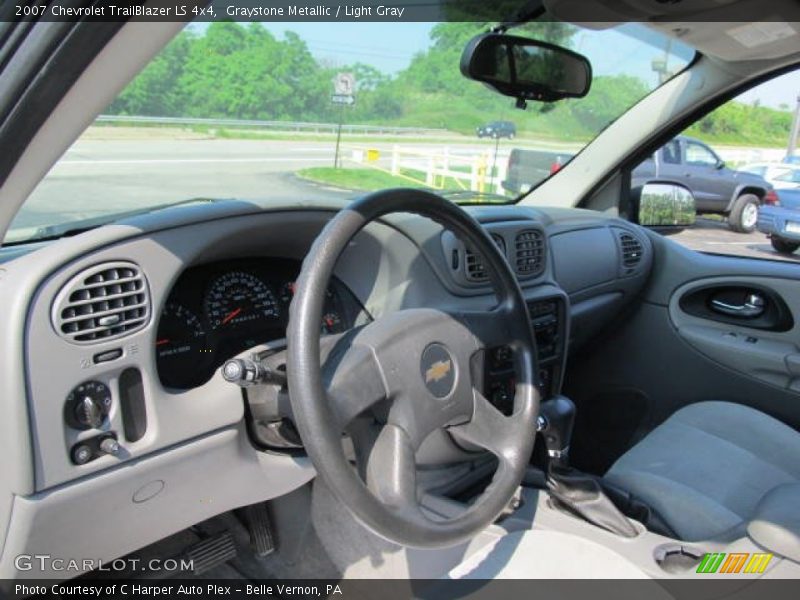 Graystone Metallic / Light Gray 2007 Chevrolet TrailBlazer LS 4x4
