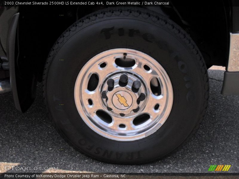 Dark Green Metallic / Dark Charcoal 2003 Chevrolet Silverado 2500HD LS Extended Cab 4x4