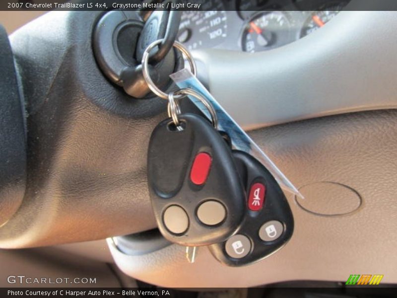 Graystone Metallic / Light Gray 2007 Chevrolet TrailBlazer LS 4x4