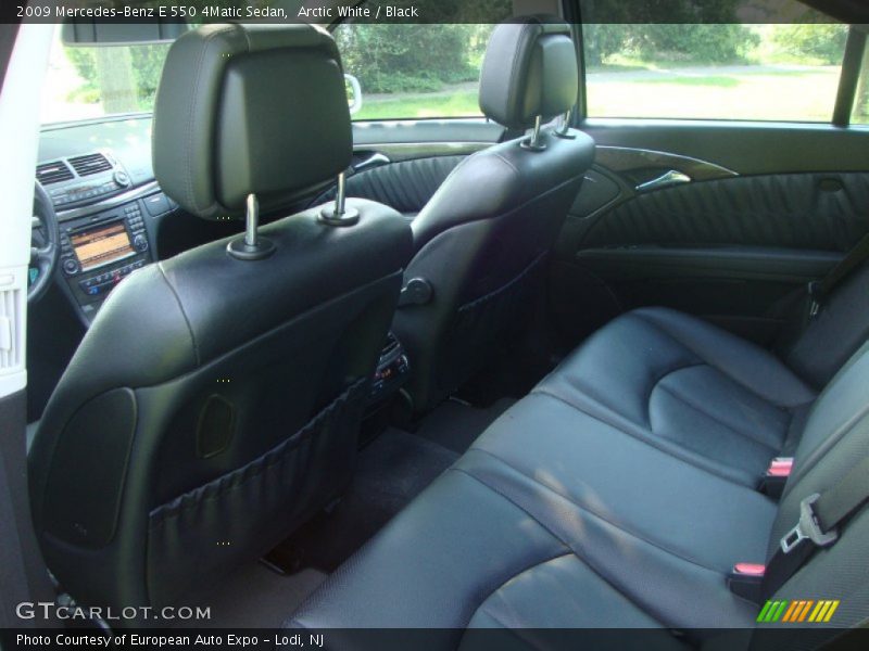 Arctic White / Black 2009 Mercedes-Benz E 550 4Matic Sedan