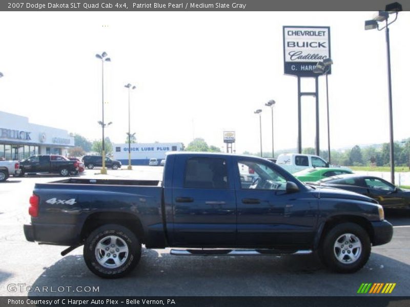 Patriot Blue Pearl / Medium Slate Gray 2007 Dodge Dakota SLT Quad Cab 4x4