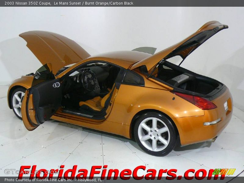 Le Mans Sunset / Burnt Orange/Carbon Black 2003 Nissan 350Z Coupe