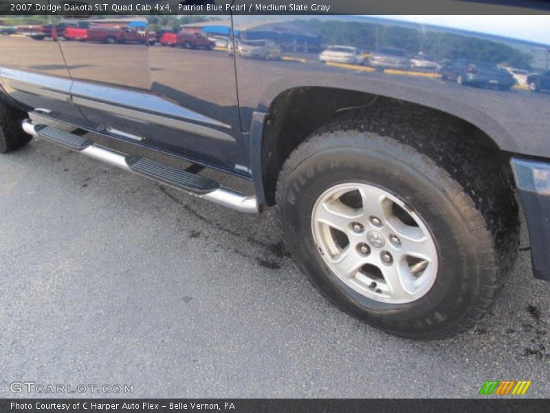 Patriot Blue Pearl / Medium Slate Gray 2007 Dodge Dakota SLT Quad Cab 4x4