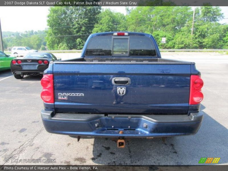 Patriot Blue Pearl / Medium Slate Gray 2007 Dodge Dakota SLT Quad Cab 4x4