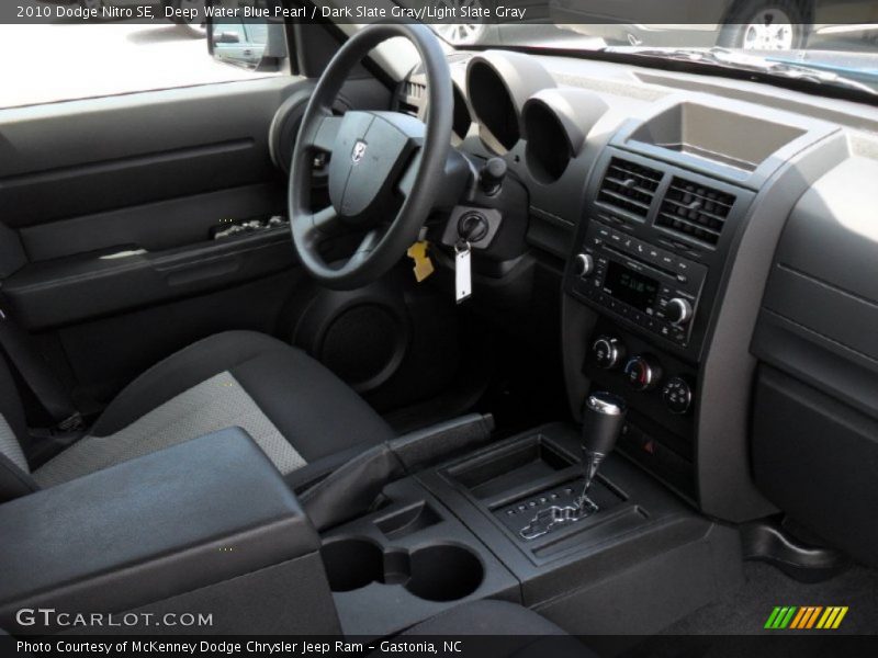 Deep Water Blue Pearl / Dark Slate Gray/Light Slate Gray 2010 Dodge Nitro SE