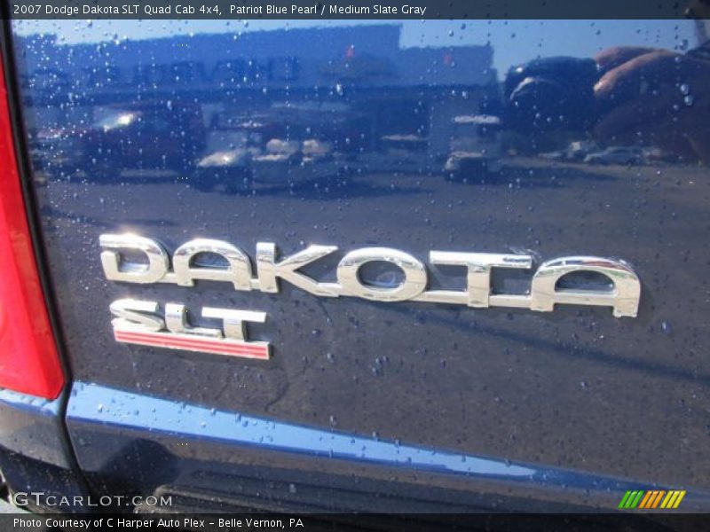 Patriot Blue Pearl / Medium Slate Gray 2007 Dodge Dakota SLT Quad Cab 4x4
