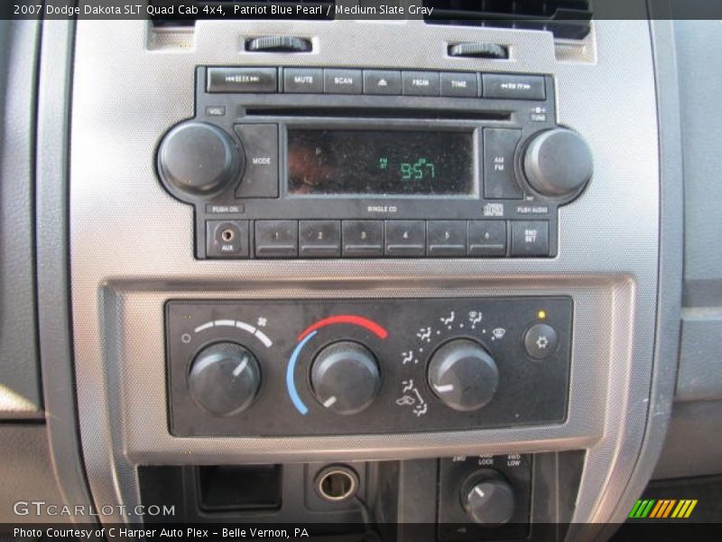 Patriot Blue Pearl / Medium Slate Gray 2007 Dodge Dakota SLT Quad Cab 4x4
