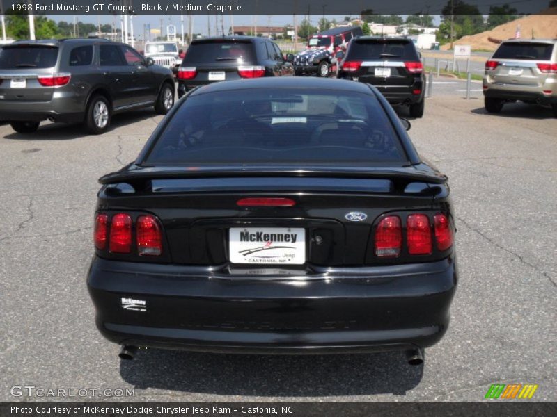 Black / Medium Graphite 1998 Ford Mustang GT Coupe