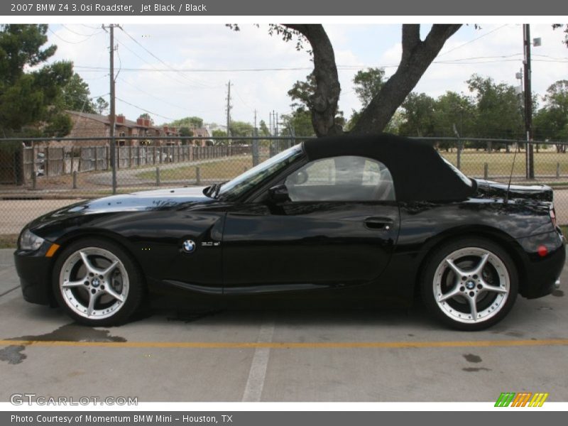 Jet Black / Black 2007 BMW Z4 3.0si Roadster
