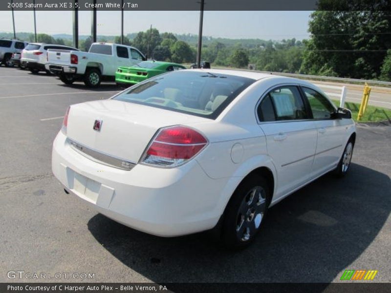Cream White / Tan 2008 Saturn Aura XE 3.5