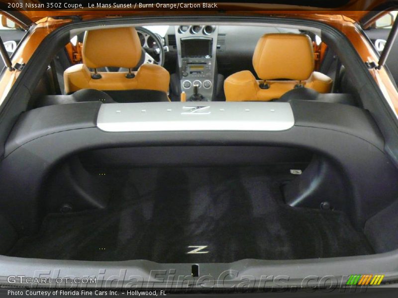 Le Mans Sunset / Burnt Orange/Carbon Black 2003 Nissan 350Z Coupe