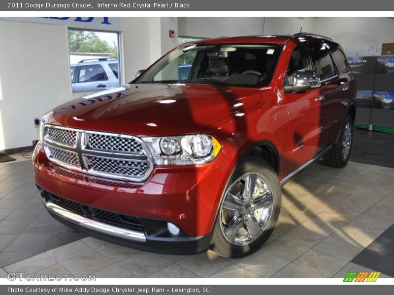 Inferno Red Crystal Pearl / Black 2011 Dodge Durango Citadel