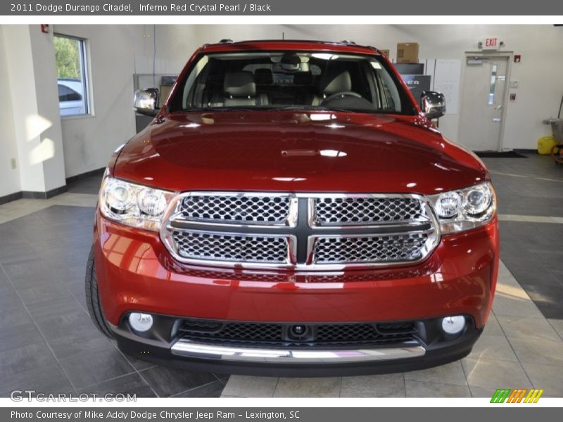 Inferno Red Crystal Pearl / Black 2011 Dodge Durango Citadel
