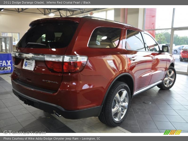 Inferno Red Crystal Pearl / Black 2011 Dodge Durango Citadel