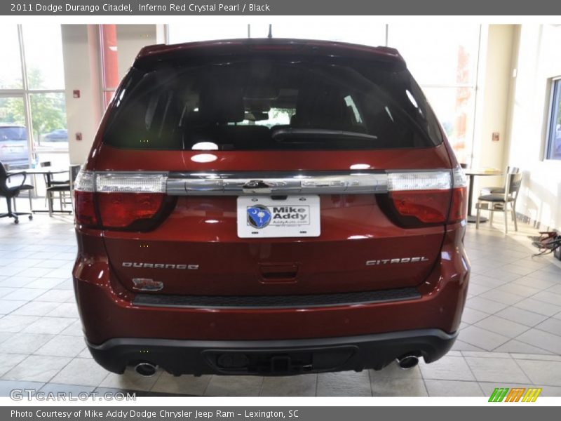Inferno Red Crystal Pearl / Black 2011 Dodge Durango Citadel