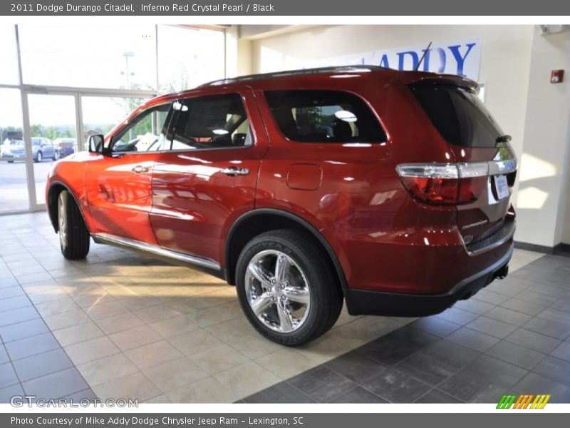 Inferno Red Crystal Pearl / Black 2011 Dodge Durango Citadel