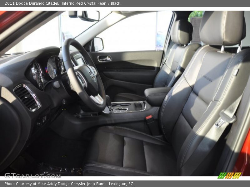 Inferno Red Crystal Pearl / Black 2011 Dodge Durango Citadel