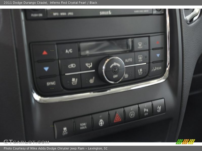 Inferno Red Crystal Pearl / Black 2011 Dodge Durango Citadel