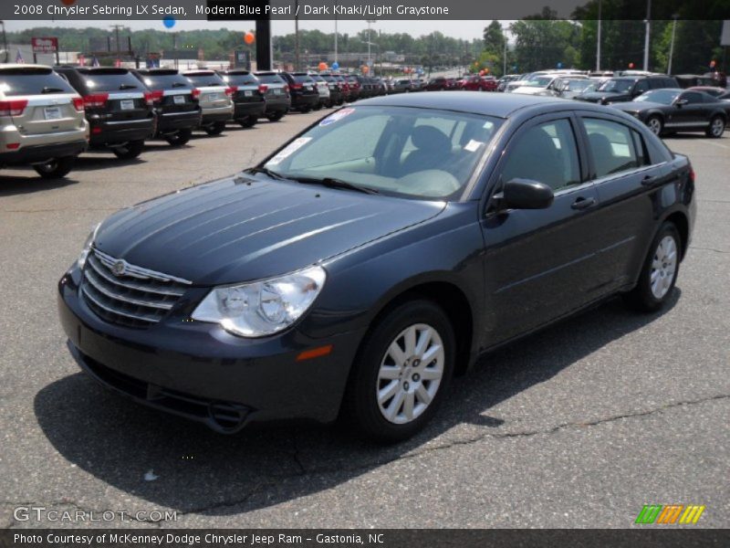Modern Blue Pearl / Dark Khaki/Light Graystone 2008 Chrysler Sebring LX Sedan