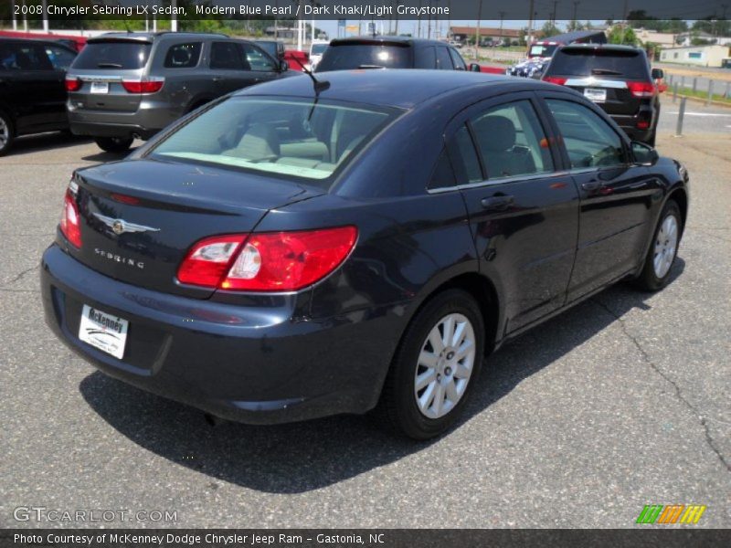 Modern Blue Pearl / Dark Khaki/Light Graystone 2008 Chrysler Sebring LX Sedan