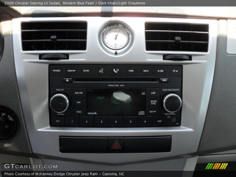 Modern Blue Pearl / Dark Khaki/Light Graystone 2008 Chrysler Sebring LX Sedan