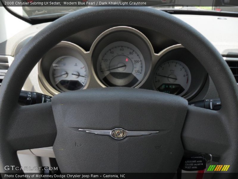 Modern Blue Pearl / Dark Khaki/Light Graystone 2008 Chrysler Sebring LX Sedan
