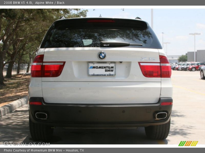 Alpine White / Black 2008 BMW X5 4.8i