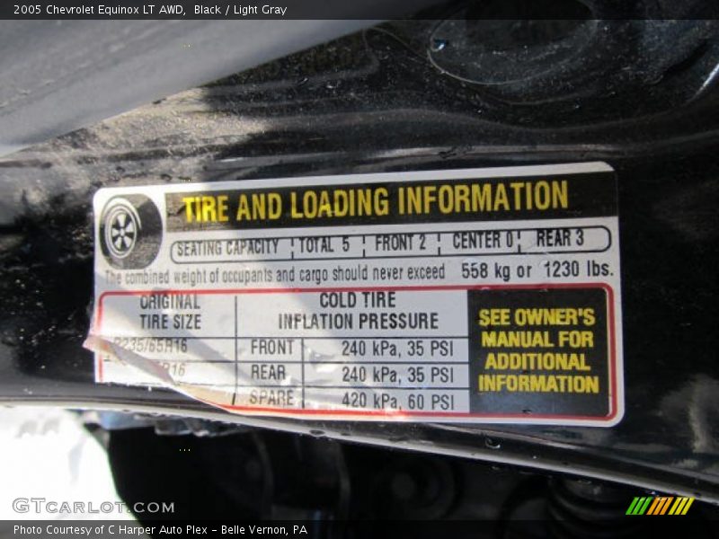 Black / Light Gray 2005 Chevrolet Equinox LT AWD