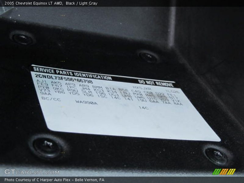 Black / Light Gray 2005 Chevrolet Equinox LT AWD