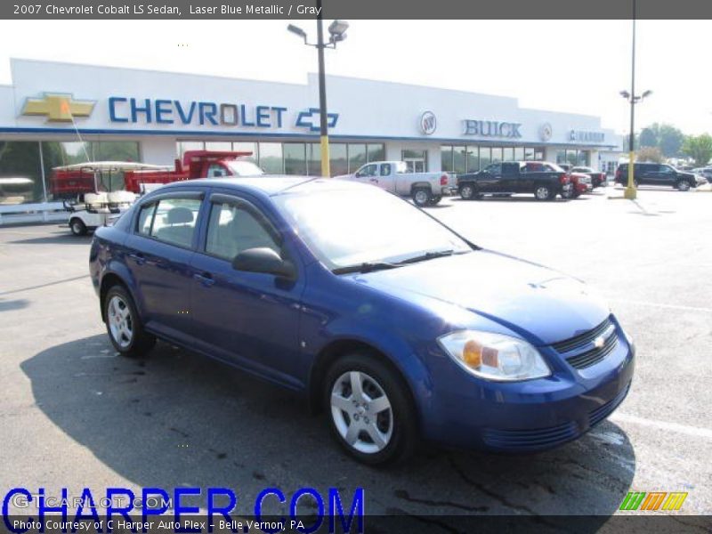 Laser Blue Metallic / Gray 2007 Chevrolet Cobalt LS Sedan