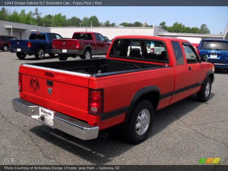 Poppy Red / Red 1994 Dodge Dakota SLT Extended Cab