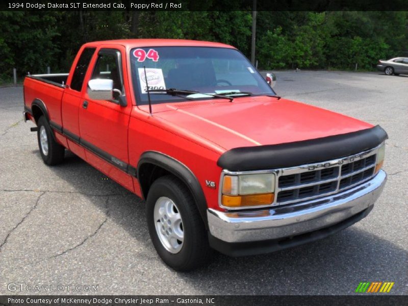 Poppy Red / Red 1994 Dodge Dakota SLT Extended Cab