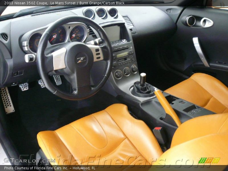 Le Mans Sunset / Burnt Orange/Carbon Black 2003 Nissan 350Z Coupe