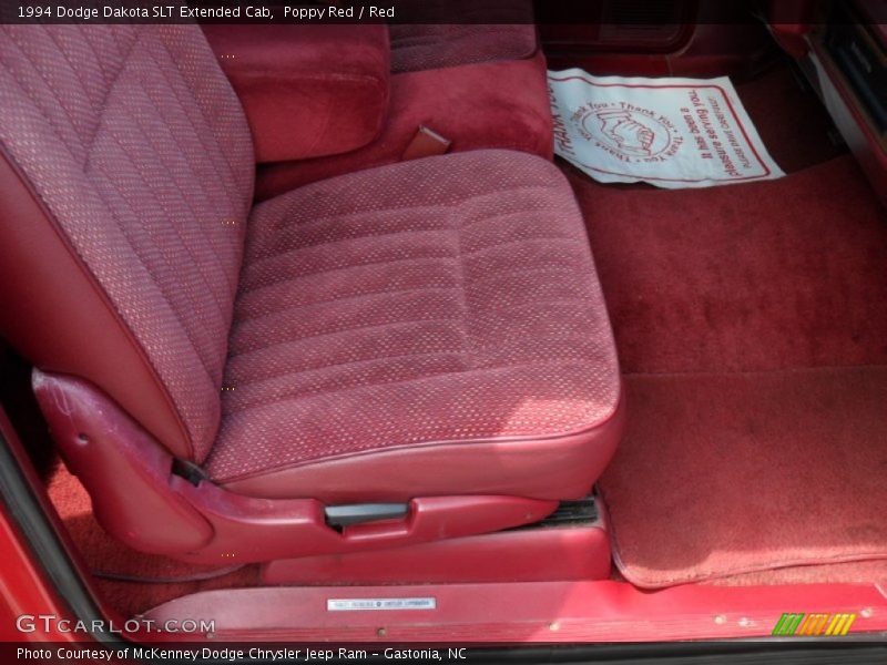  1994 Dakota SLT Extended Cab Red Interior