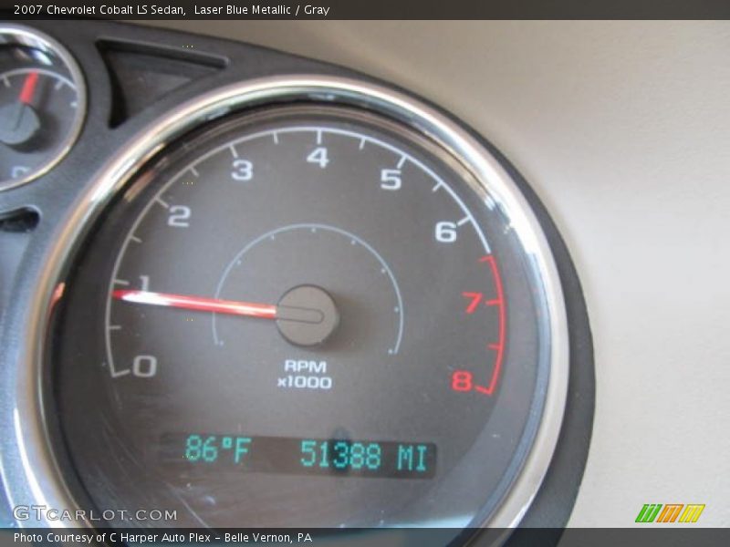 Laser Blue Metallic / Gray 2007 Chevrolet Cobalt LS Sedan