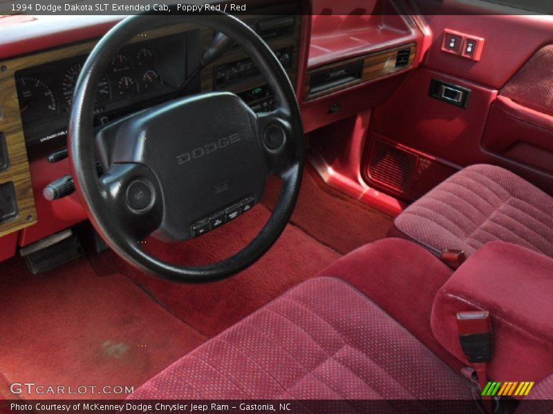  1994 Dakota SLT Extended Cab Red Interior
