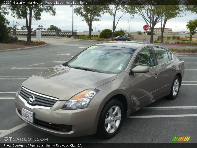 Pebble Beach Metallic / Blond 2007 Nissan Altima Hybrid